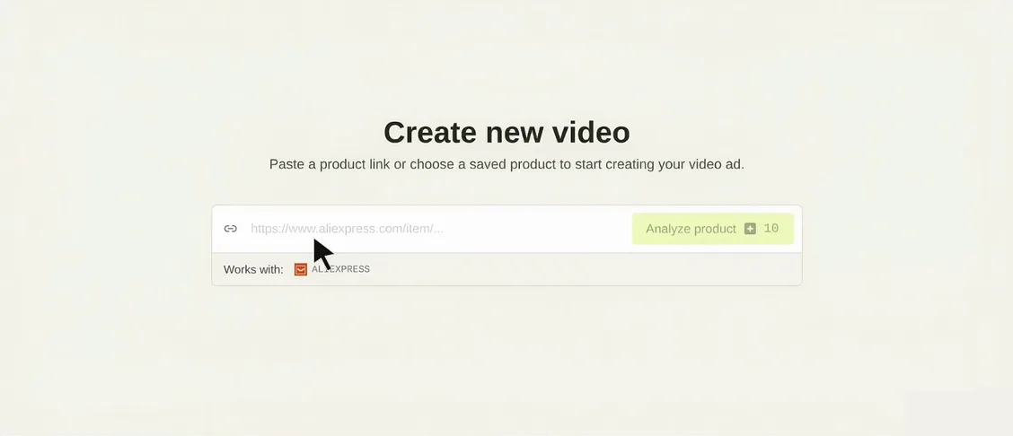 How Proveny turns an AliExpress link into a finished video ad